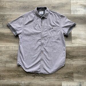 Men's Grey Short Sleeve Shirt Size Medium